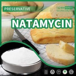 Food Grade Powder Food Preservative Pimaricin Natamycin 95% CAS 7681-93-8