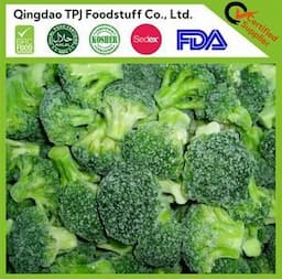 IQF Frozen Vegetables New Corp Green Broccoli Factory Price