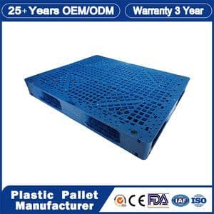 1200X1000mm/1200X1000mm/1200X1100mm/1200X1200mm/1250X1000mm/1250X850m HDPE Material Euro Customized Stackable Heavy Duty Double Face Plastic Pallet for Shipping