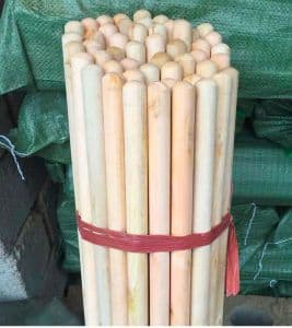 Wholesale 120cm 110cm Length Wooden Broomstick Indian Broom Stick China Broom Stick Palos De Escoba