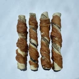 Wholesale Distributor Chicken Fish Skin Wrapped Beef Rawhide Dog Food Chews