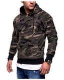 Hoodies Mens Casual Slim Camouflage Windbreaker Sweatshirt Hooded Mens Streetwear Hip Hop Hoodies Sportswear Tracksuits