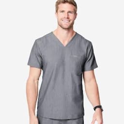 Men′s Top Shirts Three Pockets Medical Doctor Nurse Scrubs Top Uniform