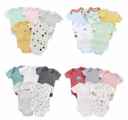 Organic Cotton Newborn Infant Boys Girls Onesie Baby Bodysuit Clothes Rompers