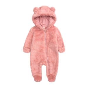 Infant Rompers Baby Clothes Fashionable Clothing Zipper Hooded New Born Winter Romper