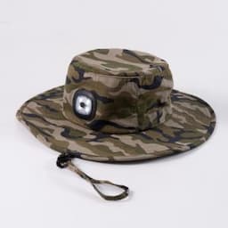 LED Light Fisherman Wide Brim String Bucket Hat