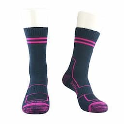 181089sk Cold Weather Lightweight Merino Wool Sports Socks Cycling Socks in Deep Night Color