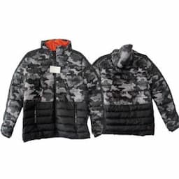 Camo Print Winter Down Coat Bubble Men Outdoor Puffer Jacket