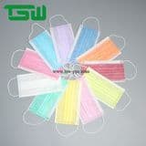 3 Layer Colorful Disposable Nonwoven Face Mask with Earloop