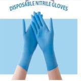 12′ Long Cuff Disposable Nitrile Gloves Medical Grade with Black Blue Cobalt Blue Pink Rose Violet Blue Color for Hospital, Food Handling, Beauty, Cleaning