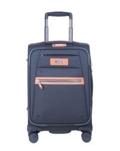 on Board Black 4 Whleels Nylon Mixed Fabric Cabin Crew Bag Trolley Bag Suitcase Trolley Luggage