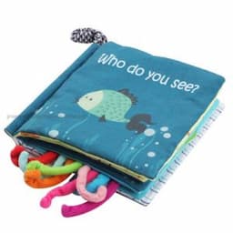 New Arrival Multi-Language Early-Educational Kids Toys Baby Fabric Cloth Book with Crinkle Paper