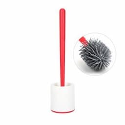 High Quality Silicone Scrubbing Cleaning Brush Plastic Brush for Toilet with Holder