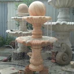 Cheap Nature Stone Sculpture Water Garden Granite Rolling Fountain Ball in Outdoor