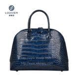 Fashion Crocodile Grain High Quality Cow Genuine Leather Wowen Hand Bags Casual Hobo Satchel Hand Bags Tote Bags