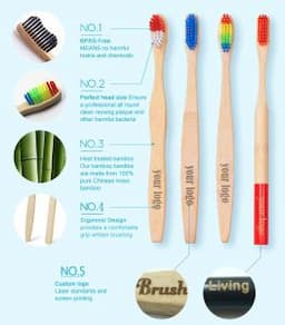 2022 New Bamboo Toothbrush Cheap Wooden Toothbrush 100% Natual Eco-Friendly Toothbrush Manufacture