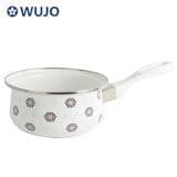 Wholesale Metal Enamel Kitchen Sauce Pan Cook Ware 14cm Enamel Carbon Steel Saucepan