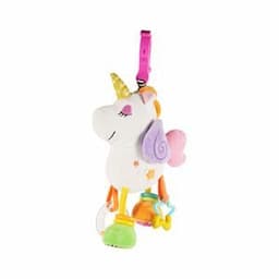 Baby Kids Gift Colorful Unicorn Rattle Hanger with Vibration Toy