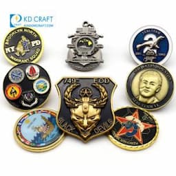 Wholesale Cheap Blank Metal 3D Enamel St Michael Armor of God Marine Corps Firefighter Security Navy Chief Army Masonic Canada Us Military Custom Challenge Coin