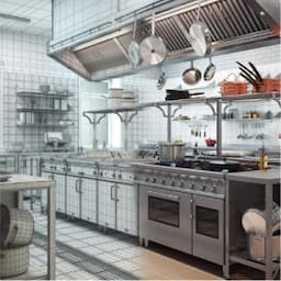 Wholesale Commercial Kitchen Construction Project Equipment Stainless Kitchen Appliance