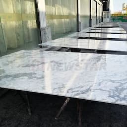 Alaska White Granite Fabricated Kitchen Worktop 3cm White Granite Countertop Slabs