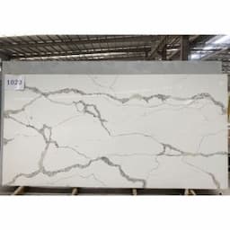 Kitchen Countertop Material Marble Veins Quartzite Calacatta White Quartz Slab