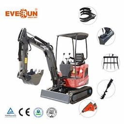 Everun Ere16 pro 1.6ton Machinery ce farm price of  Digger diesel garden export new china small micro portable mini Crawler excavator equipment for Sale