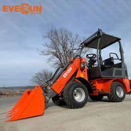 Chinese Everun China CE Er1000 1ton Front Multi-Attachment Four-Wheel Drive Compact Small Farm Construction Telescopic Telehandler Mini Wheel Loader for Sale