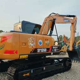 Sany Sy135c PRO Hydraulic Crawler Used Medium Excavator Construction Machinery 13 Ton Second Hand Mining Digger