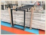 Building Material Color High Quality Silver Grey Travertine Slabs for Wall Decoration