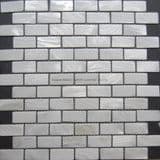 2021 White Brick Mother of Pearl Tiles Kitchen Backsplash Freshwater Shell Mosaic Decoration Material