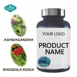 Relief Stress Tension Ashwagandha Rhodiola Rosea Extract GABA Softgel Boost Energy