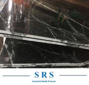 Building Material Natural Polished American Green Black Marble Slab