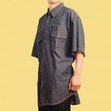 Men′s Casual Denim Shirt