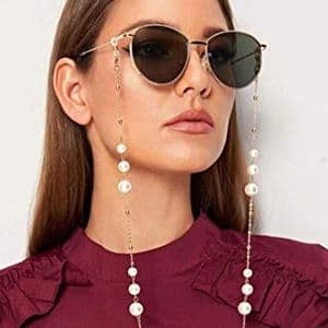 Beaded Eyeglass Chains for Women Colorful Beaded Sunglasses Chain Reading Eyeglasses Holder Strap Cord Lanyard Eyewear Retainer