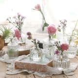 12 PCS Small Vases Mini Bud Vase Flower Rose for Wedding Home Decoration Gift Tabletop