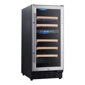 ETL Approval 30 Bottles Dual Zone Wine Cooler Wine Cellar