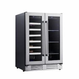 Side by Side Wine&Beverage Cooler with Stainless Steel Front