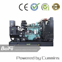 220kw Open Type Electric Power Gas/Diesel Generator Set Powered by Cummins Engine Genset Supplier