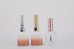 Empty Nail UV Gel Polish Glass Bottle Gold Cap Costomized Cap Cutomized Nail Polish Bottle with Brush