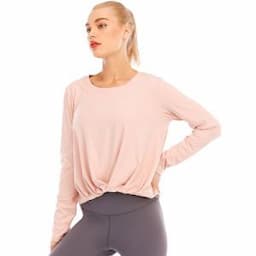 Wholesale Yoga Long Sleeve Crop Top Fitness Activewear Workout Gym Sports Wear Tank Shirts