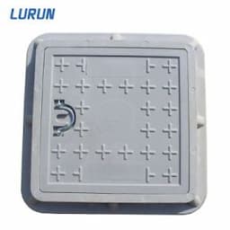 400X400mm FRP/GRP Composite Square Manhole Cover with Pull Rings