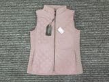 Ladies Quilted Vest with Ribs on The Sides