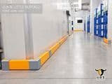 Road Safety Parking Barrier Road Plastic Ground Imported Polymer Plastics Barriers Yellow Safety Bollard