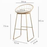 New Hot Premium Furniture Bar Chair Industrial Style Vintage Metal High Chair