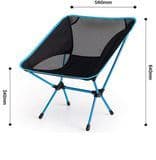 Outdoor Light Foldable Portable Ultralight Chair Heavy Duty Aluminum