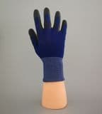 18g Blue Nylon PU Coated Safety Work Glove