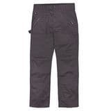 Beagle Trousers Black 34" W 32" L, Flat-Fronted Trousers with Top-Loading Knee Pad Pockets