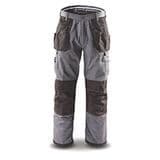 Hound Work Trousers Grey/Black, with Top-Loading Knee Pad Pockets and Rugged Oxford Fabric