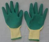 Cheap Pirce Cotton Hand Gloves Latex Coated Working safety Gloves